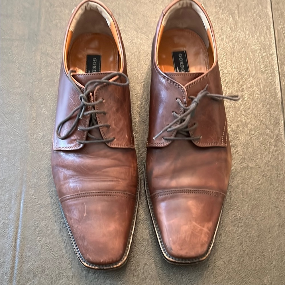 Gordon Rush Men's Tan Leather Oxfords